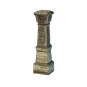 Poteau de clôture en bois tropical sculpté
