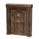 Porte en bois sculpté