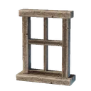 Cadre de fenêtre en bois sculpté