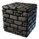 Bloc de pierre de mur de château