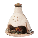 Cheminée en argile