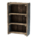 Armoire en bois rudimentaire