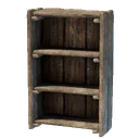 Armoire en bois rudimentaire