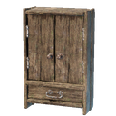 Placard en bois rudimentaire