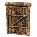 Porte en bois rudimentaire