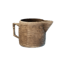 Cruche en bois rudimentaire