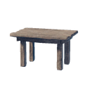 Table d'appoint en bois rudimentaire
