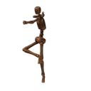 Mannequin prends la pose