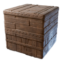 Bloc en bois de palmier