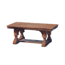 Table en bois poli