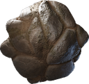 Bloc de route en pierre rocailleuse