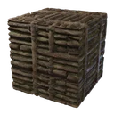 Bloc de bois brut