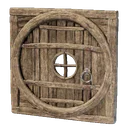 Round Wooden Door