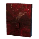 Porte secrète en marbre rouge