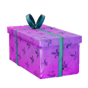 Boîte décorative violette