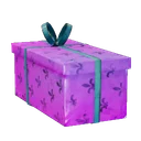 Boîte décorative violette